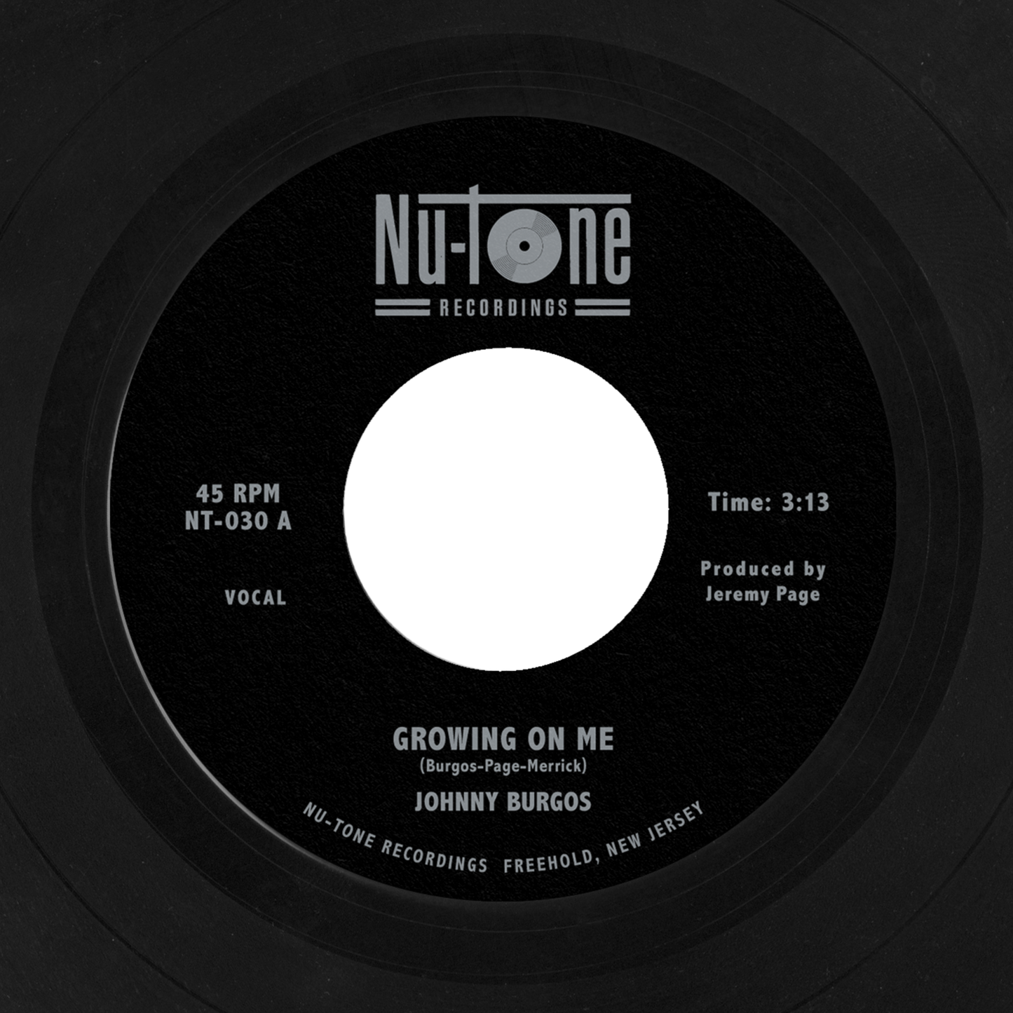 Johnny Burgos "Growing On Me / Ready" 45