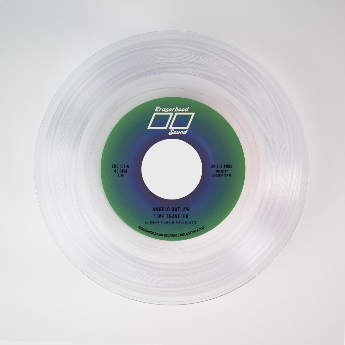 Angelo Outlaw “Time Traveler / Silent Horizon” 45