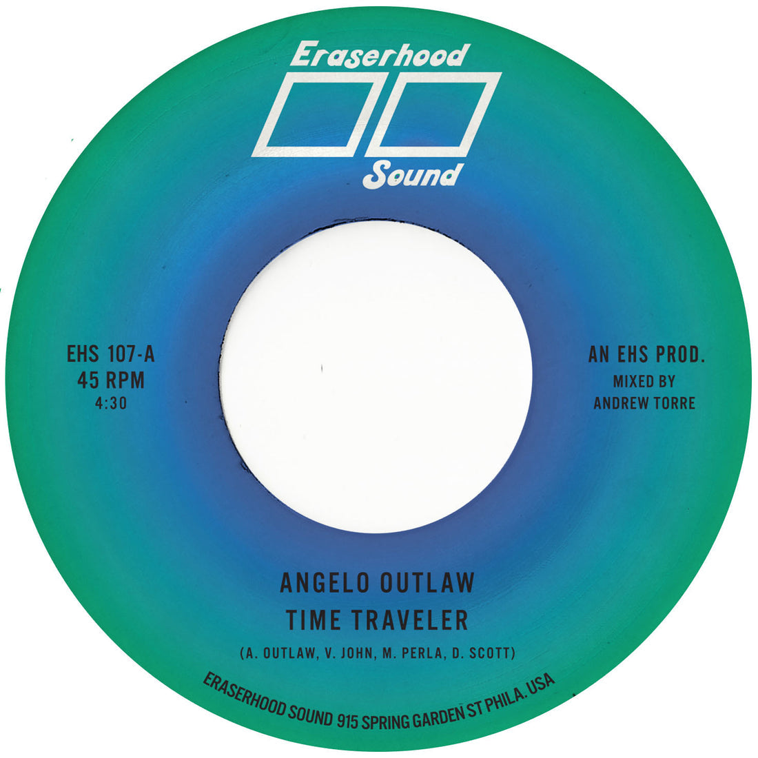 Angelo Outlaw “Time Traveler / Silent Horizon” 45