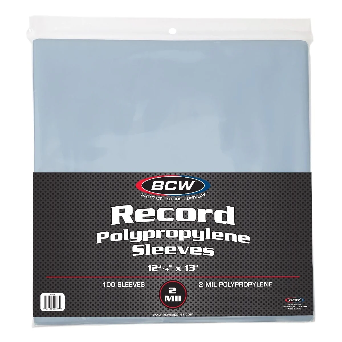 BCW 12” Vinyl Record Sleeves 2 Mil