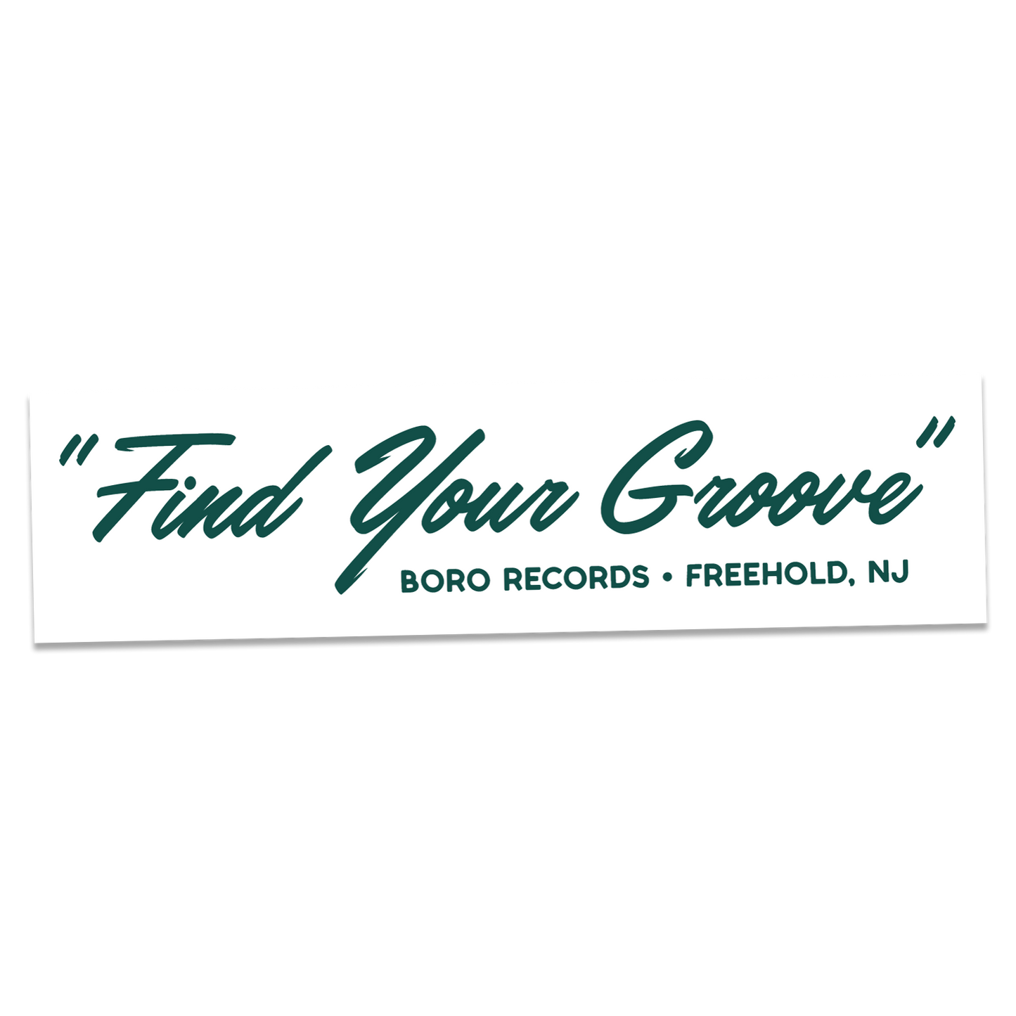 Boro Records "Find Your Groove" Bumper Sticker