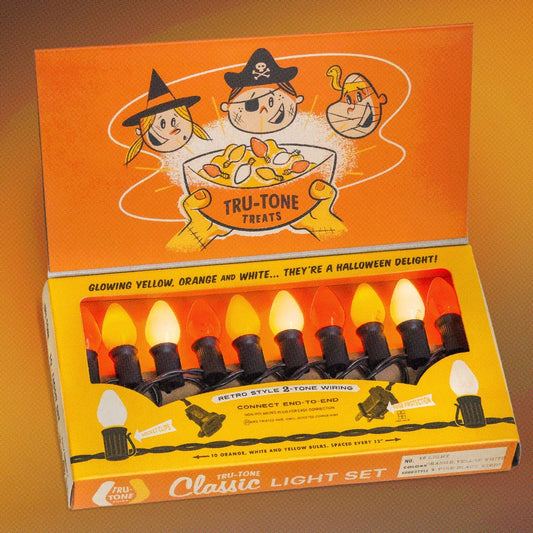 Tru-Tone "Candy Corn" Vintage Style Halloween C7 LED 10-Light Sets