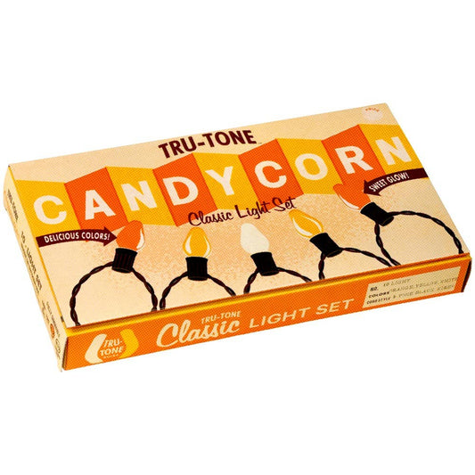 Tru-Tone "Candy Corn" Vintage Style Halloween C7 LED 10-Light Sets