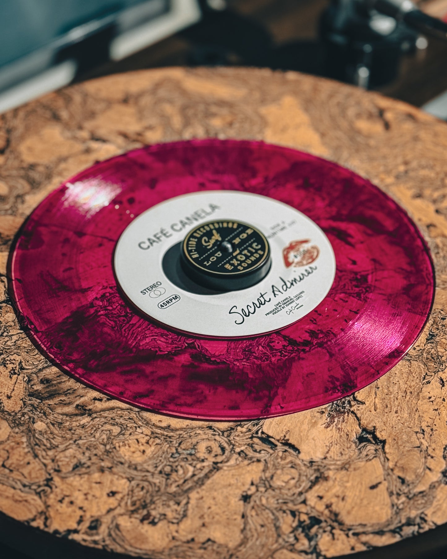 Café Canela “Secret Admirer / When You’re Here” 45 [Boro Records-Exclusive Magenta]