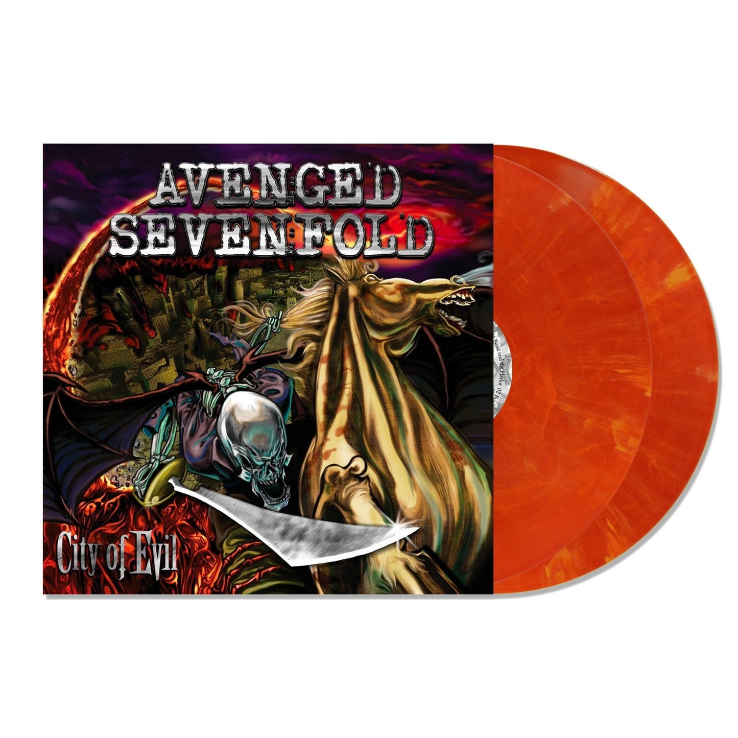 Avenged Sevenfold "City of Evil" 20th Anniversary LP [Indie-Exclusive Orange/Red Swirl]
