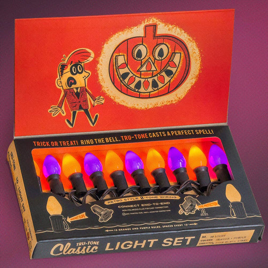 Tru-Tone "Trick or Treat" Vintage Style Halloween C7 LED 10-Light Sets