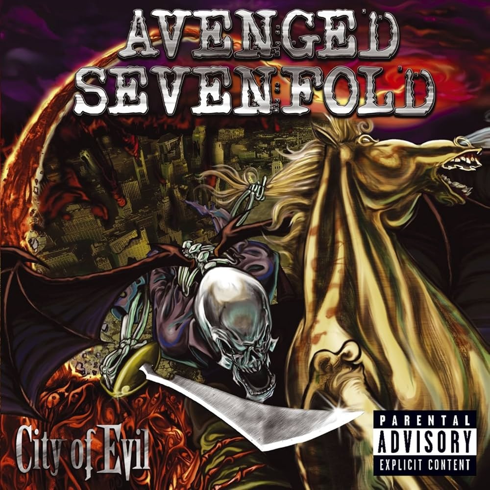Avenged Sevenfold "City of Evil" 20th Anniversary LP [Indie-Exclusive Orange/Red Swirl]