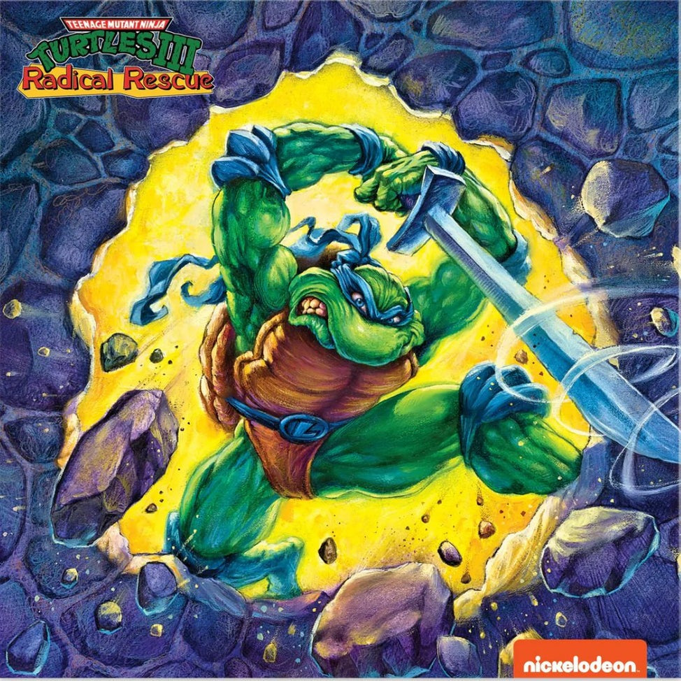 Konami Kukeiha Club "Teenage Mutant Ninja Turtles III: Radical Rescue" LP [Pizza Pie Splatter]
