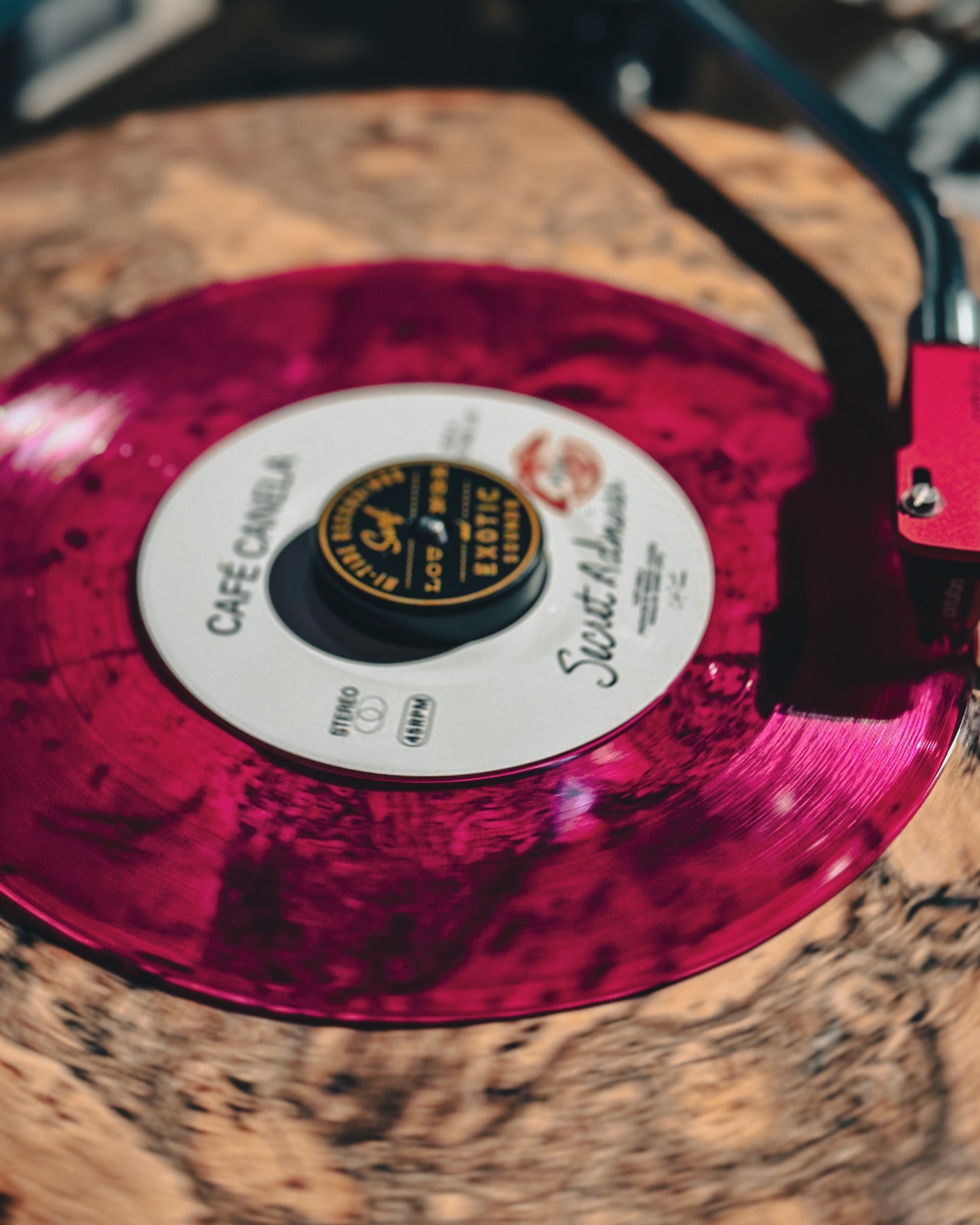 Café Canela “Secret Admirer / When You’re Here” 45 [Boro Records-Exclusive Magenta]