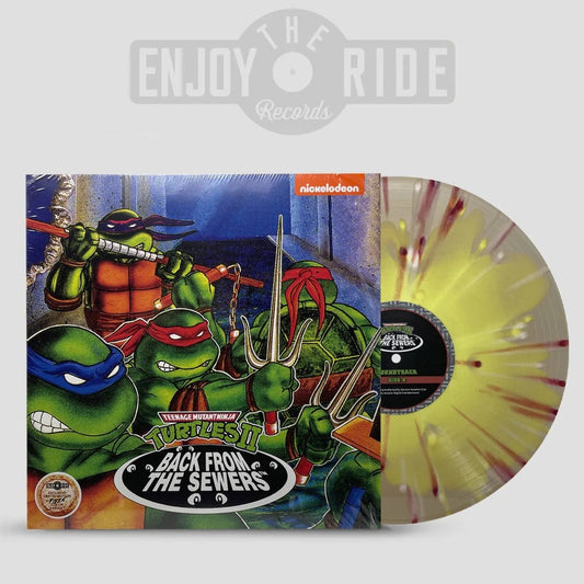 Konami Kukeiha Club "Teenage Mutant Ninja Turtles II: Back from the Sewers" LP [Pizza Pie Splatter]