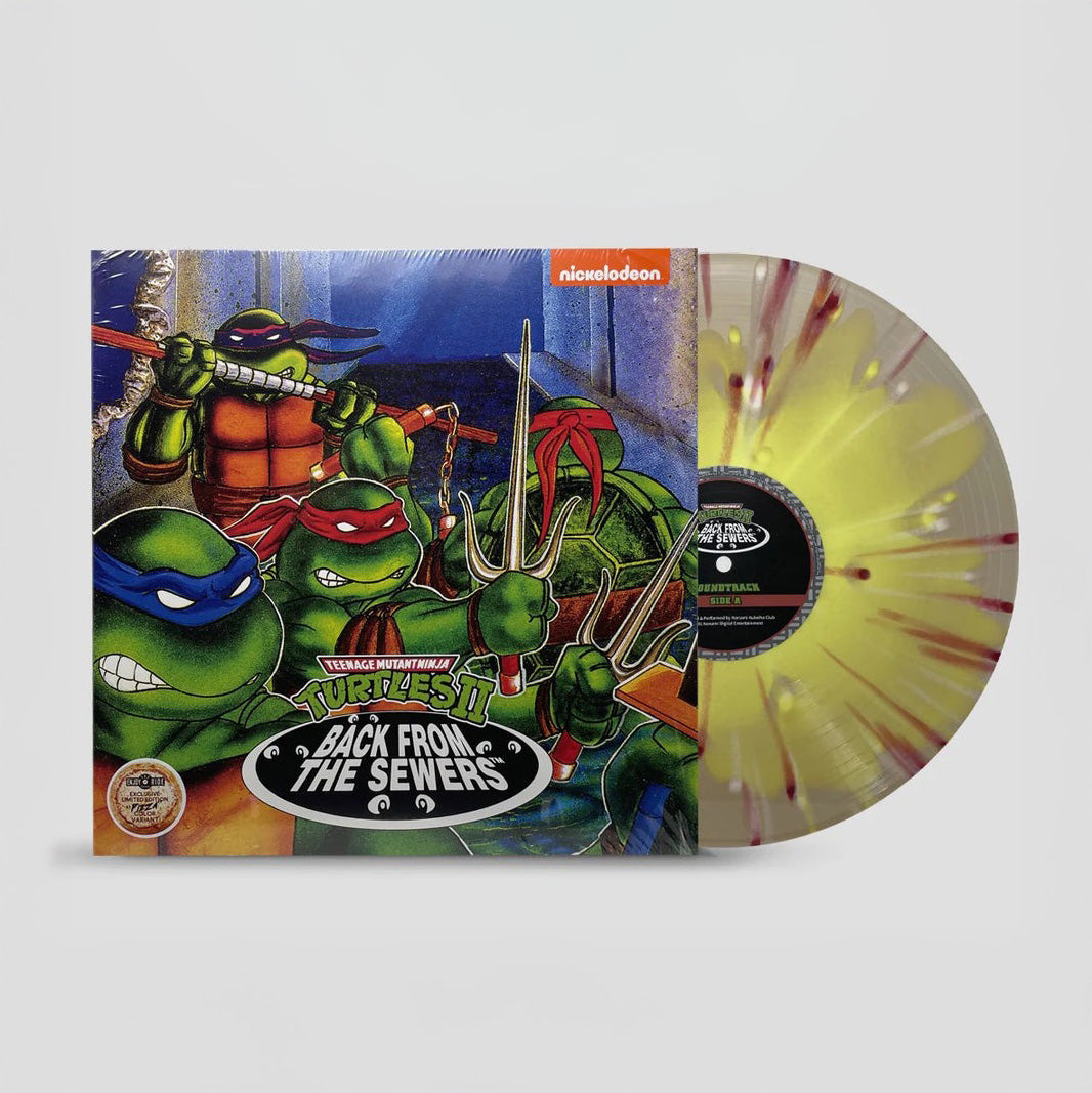 Konami Kukeiha Club "Teenage Mutant Ninja Turtles II: Back from the Sewers" LP [Pizza Pie Splatter]