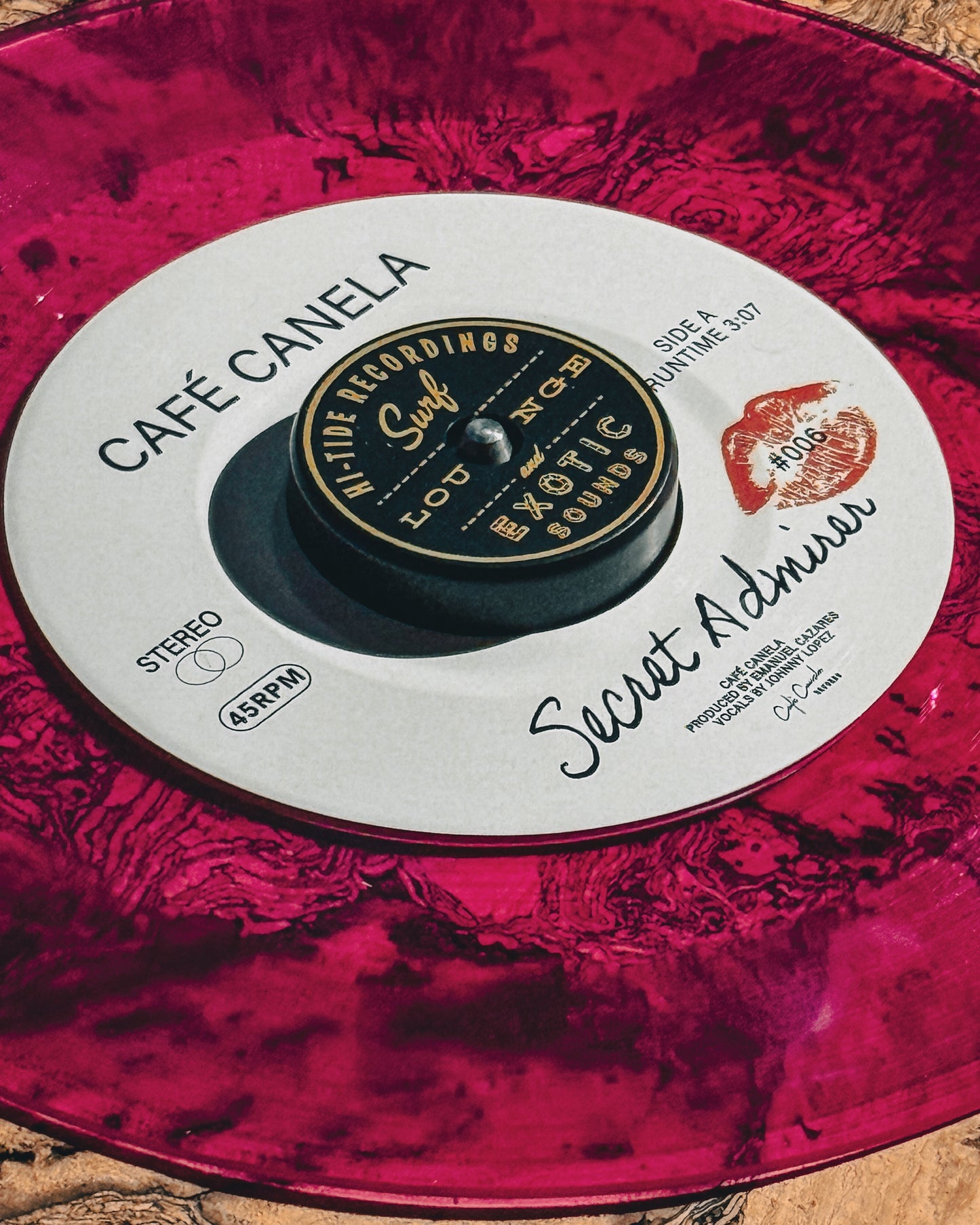 Café Canela “Secret Admirer / When You’re Here” 45 [Boro Records-Exclusive Magenta]