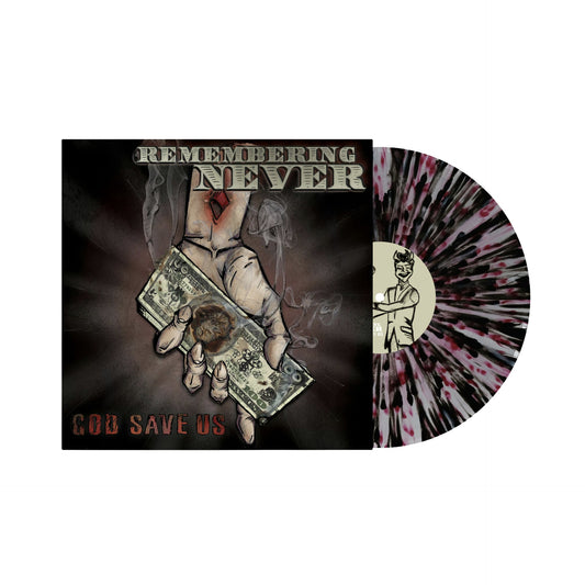 Remembering Never “God Save Us” LP [Indie-Exclusive White, Red, Black Splatter]