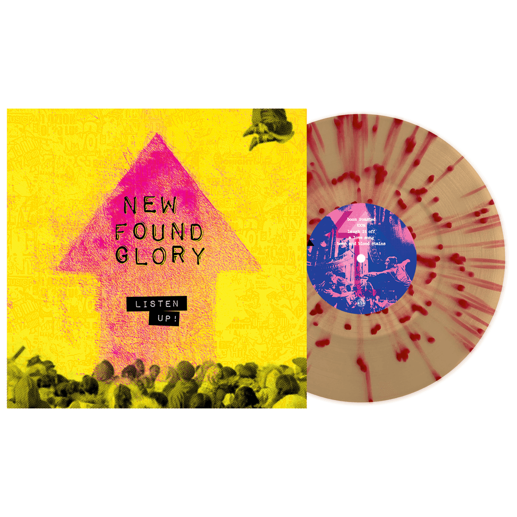 New Found Glory "Listen Up!" LP [Indie-Exclusive, Beer w/ Blood Red Splatter]