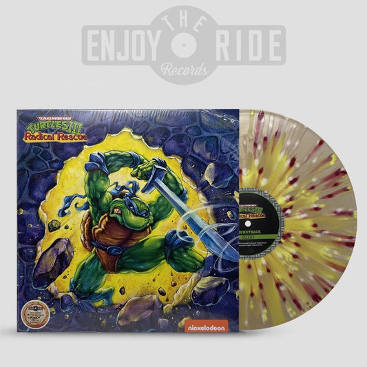 Konami Kukeiha Club "Teenage Mutant Ninja Turtles III: Radical Rescue" LP [Pizza Pie Splatter]