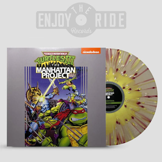 Konami Kukeiha Club "Teenage Mutant Ninja Turtles III "The Manhattan Project" LP [Pizza Pie Splatter]