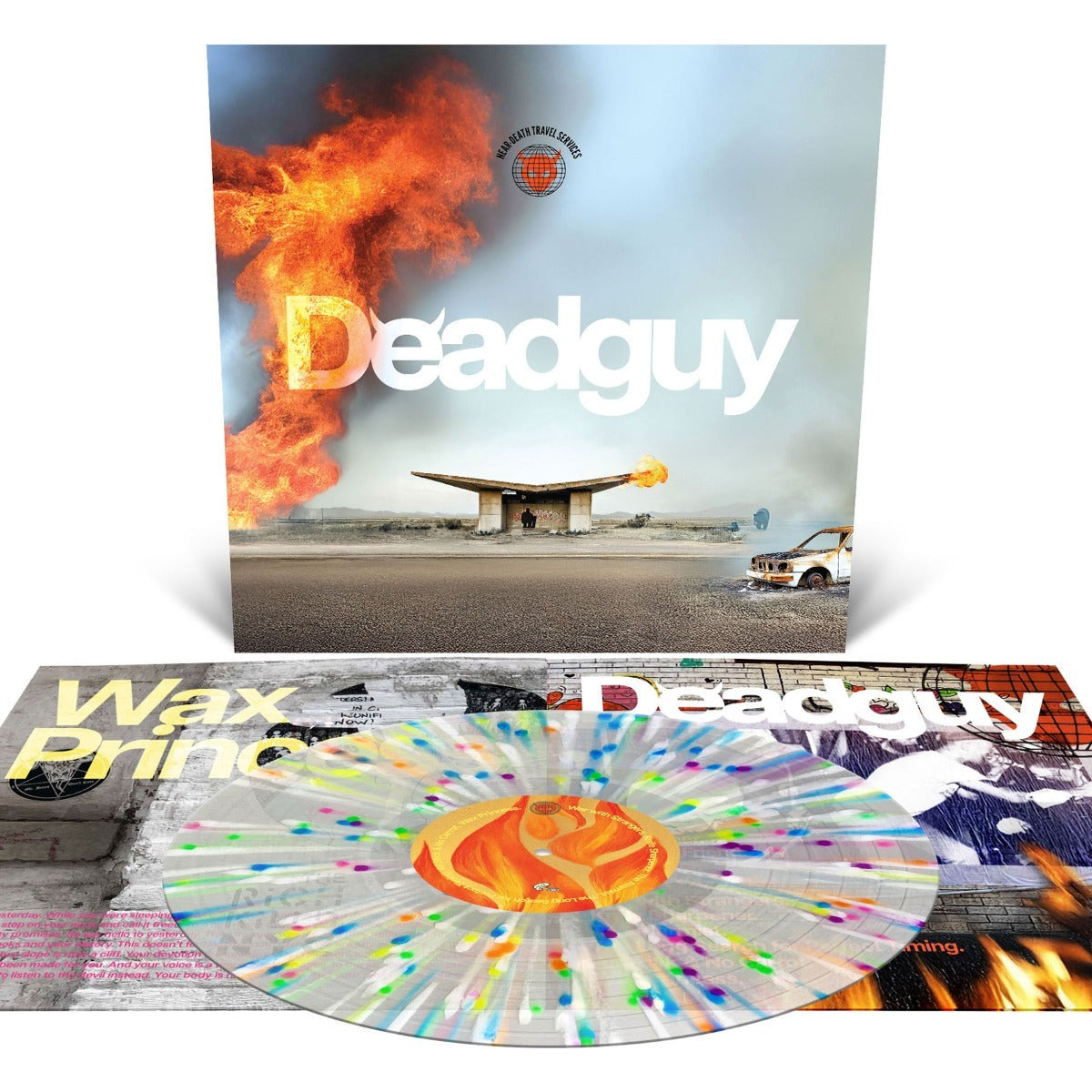 Deadguy "Near-Death Travel Services" LP [Indie Exclusive, Milky Clear w/ Splatter]